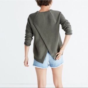 Madewell Green Cross-back Sweater